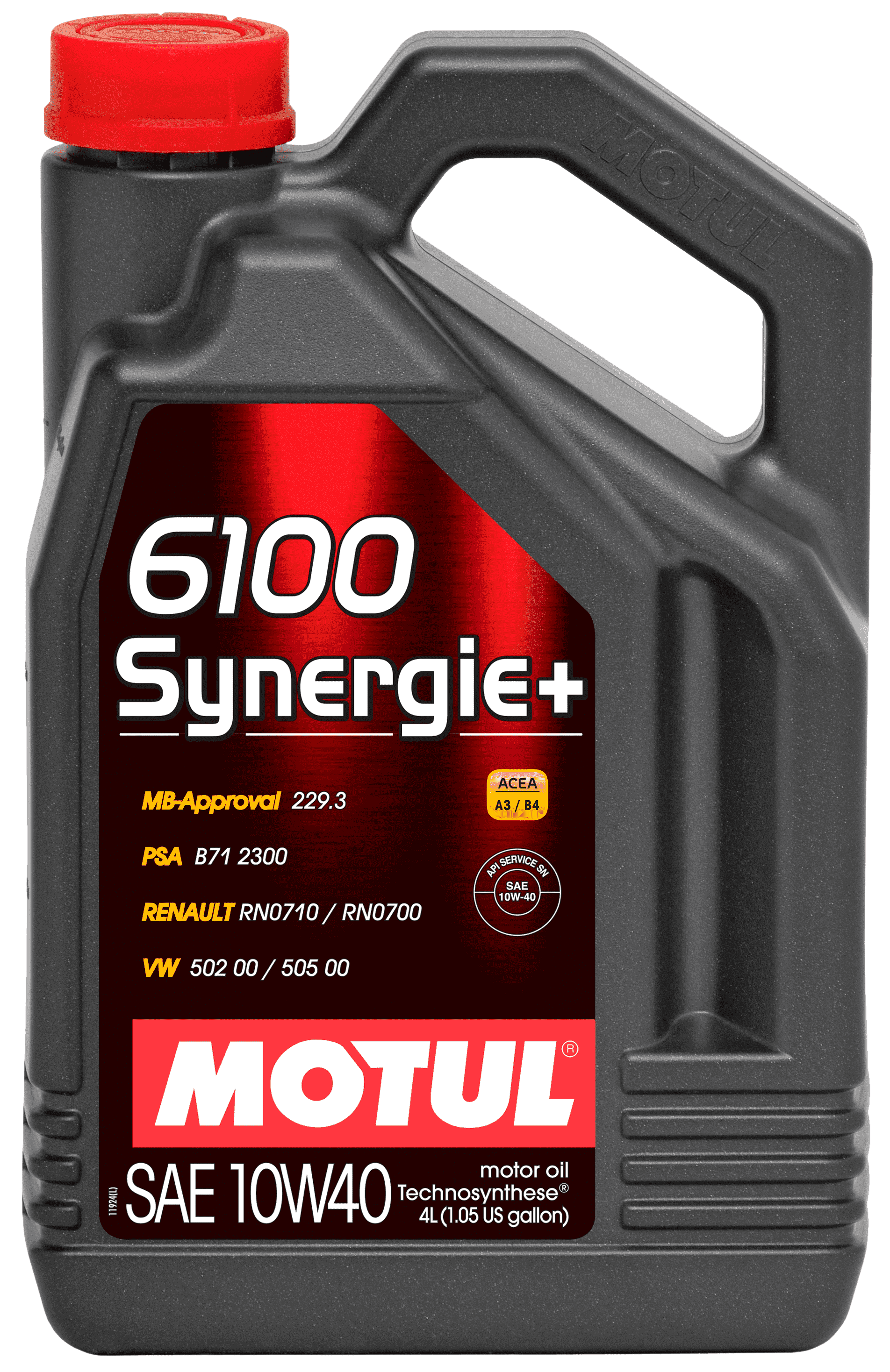 Моторное масло Motul 6100 SYNERGIE+ 10W-40, 4л